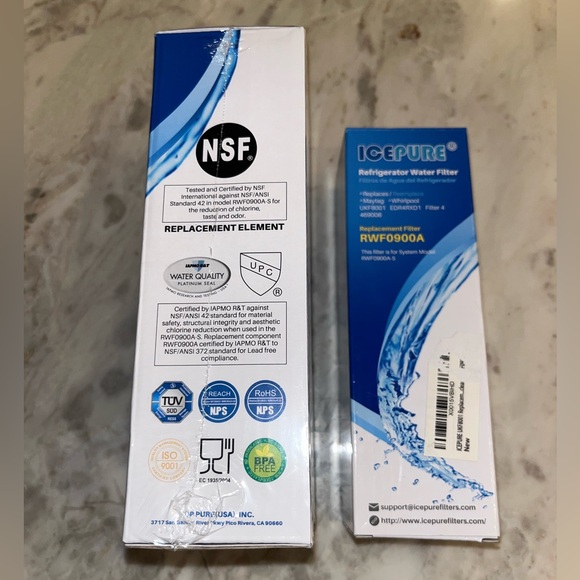 ICEPURE RWF0900A Water Filters 
Refrigerator Replacements -  NEW - 3 - Picture 2 of 3